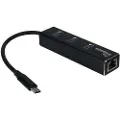 Inter-Tech Usb C 3.0+ethernet Hub