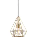 QAZQA Smart industriel pendellampe guld inkl. wifi ST64 - Carcass