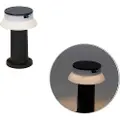 QAZQA Stående udendørslampe sort inkl. LED med lysdæmper IP55 solcelle - Felice