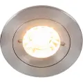 QAZQA Smart indbygget spotlight stål rund IP44 inkl. Wifi GU10 - Xena