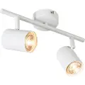 QAZQA Moderne spotlys hvid inkl. 2 WiFi GU10 pære Justerbar - Jeana