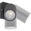 QAZQA Smart udendørs væglampe sort IP44 inkl. wifi GU10 - Solo