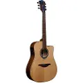 Lag Hyvibe 10 Dreadnought Acoustic Smart Guitar Natural Satin