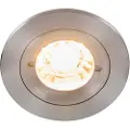 QAZQA Moderne indbygget spotlight stål rund IP44 - Xena