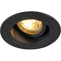 QAZQA Moderne indbygget spotlight sort 9,2 cm drejelig og vippelig - Chuck