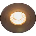 QAZQA Moderne indbygningsspotlight sort rund IP44 - Xena