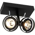 QAZQA Moderne spotlight sort 2-lys - Master 70