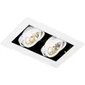 QAZQA Moderne indbygningsspotlight hvid 2-lys justerbar - Oneon 70