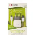 Celly Usb-hjemmeoplader Med Usb-c-kabel