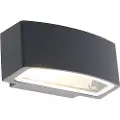 QAZQA Moderne udendørs væglampe grafit 14,3 cm IP44 - Latina