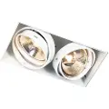 QAZQA Nedfældet spotlight hvid GU10 AR111 trimless 2-lys - Oneon
