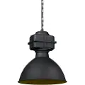 QAZQA Smart industriel pendellampe sort inkl. A60 WiFi 38,5 cm - Sicko