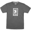 Chrome Vertical Border Logo T-shirt Med Korte ærmer