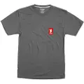 Chrome Vertical Red Logo T-shirt Med Korte ærmer