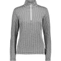 CMP 39l2696 Ultralight Sweat Printed Fleecejakke Med Halv Lynlås