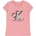Calvin Klein Contrast Monogram Slim T-shirt Med Korte ærmer