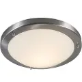QAZQA Smart loftslampe stål 31 cm inkl. WiFi A60 IP44 - Yuma