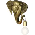 QAZQA Vintage væglampe guld - Animal Elephant