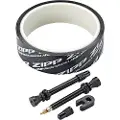 Zipp Tubeless-kit-tape/2 Universelle Ventiler 60 Mm/1 Ventilkerne-nøgle 26 Mm