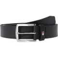 Tommy Hilfiger Tommy Hilfigertil mænd. AM0AM08360 Denton læderbælte sort (110 cm), Casual