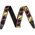 Fender Guitar Strap med Neon Monogram Gul/Pink