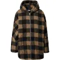 Urban Classics Hooded Oversized Check Sherpa Big Jakke