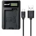 24hShop Canon LP-E8 USB-oplader med LCD-display