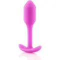 B-Vibe Snug Plug 1 - anal plug med indvendig vægt (55g) - pink