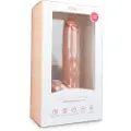 Easytoys Dildo Collection - stor sugekopdildo med kugler (26,5 cm) - naturlig