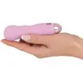Cuties Mini Rose - genopladelig bølgevibrator (pink)