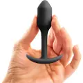 B-Vibe Snug Plug 1 - anal plug med indre vægt (55g) - sort
