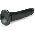 Easytoys Dildo Collection - realistisk dildo med sugekop (20,5cm) - sort