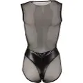 Cottelli - skinnende net-body (sort) - M
