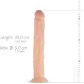 Huismerk Shawn - naturtro stor dildo - 35 cm (naturlig)