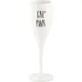 Koziol - Champagneglas Med Print 6-pak CHEERS 100ml - Hvid - Vinglas - - Homeroom