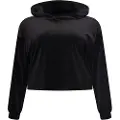 Urban Classics Cropped Velvet Oversized Big Sweatshirt