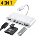 24hShop Lightning til Memorycardlæser + USB & Lightning