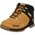 Timberland Timberlandunisex til børn. TB0A1NLB2311 Euro Sprint gule mellemlange læderstøvler med snørebånd (35), Fast, Blonder, Casual, børnetøj