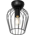 QAZQA Moderne loftslampe sort tråd - Palica