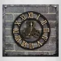 24hShop Vægur Industri Vintage stil - Guld
