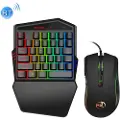 24hShop HXSJ K88 Trådløst Gaming Tastatur + Trådet Mus