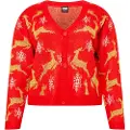 Urban Classics Short Oversized Christmas-big Sweatshirt Med Lynlås