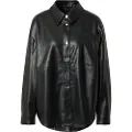 Urban Classics S Faux Leather Over Skjorte