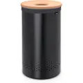 Brabantia Vasketøjsspand 60 l, med kork låg, sort, Brabantia