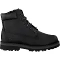 Timberland Timberlandunisex til børn. TB0A28UD0011 Snørestøvler i læder Courma Kid sort (25), Fast, Blonder, Casual, Bæredygtig, børnetøj