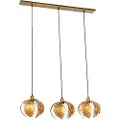 QAZQA Vintage pendellampe guld rektangulær 3-lys - Botanica