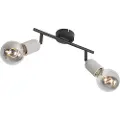 QAZQA Industriel spotlight sort med beton 2-lys - Pedra