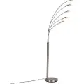 QAZQA Stål gulvlampe inkl. LED med touch-dæmper - Sixties Trento