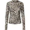 Urban Classics Aop Mesh Langærmet T-shirt Med Høj Hals