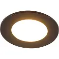 QAZQA Moderne indbygningsspotlight sort inkl. LED 3-trins dæmpbar IP65 - Blanca